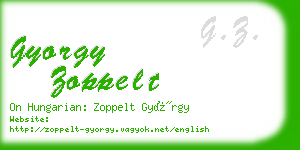 gyorgy zoppelt business card